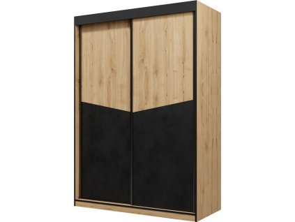 Skříň Asim R2 dub/černá