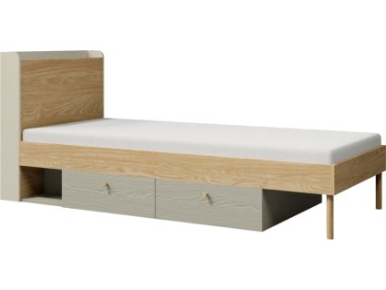 Postel Yuva R13 béžová/dub/eukalyptus