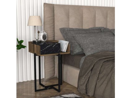 magma vysoky nocni stolek orech cerny mramor 7adnghns3vhii3yc