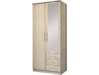 Skříň SANZIA 2D (Varianta dub sonoma)