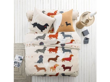 Povlečení Tofi s potiskem, bavlna (Velikost povlak na polštář 65x65 cm)