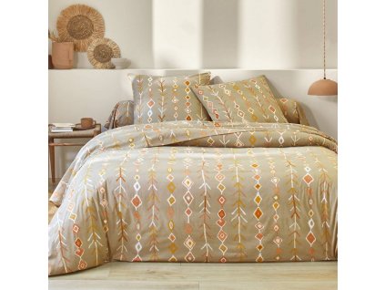 Povlečení Mahe s etno potiskem, bavlna (Velikost povlak na přikrývku 240x220 cm)
