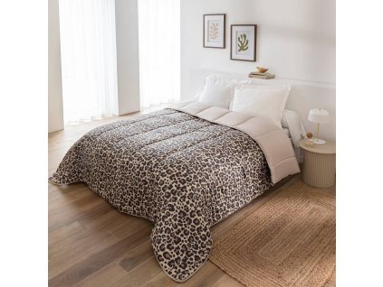 Přikrývka z mikrovlákna s leopardím vzorem 200g/m2 (Velikost 140x200 cm)