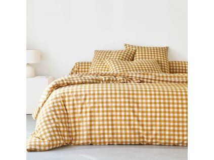 Bavlněné povlečení Kostky (Velikost napínací prostěradlo 90x190 cm)