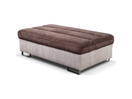 ROMANTIKA (ROMA) - TABURET- látka SMETANOVÁ/ČOKOLÁDOVÁ korpus MISTERIO 03/ MISTERIO 99,  kolekce - (ST) "STA" (K250-Z)NOVÁ LÁTKA