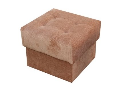 ALASKA NEW taburet 46x36x46 - látka RUN AGAIN 53 - Skořicová (FE) - kolekce "E" (K250) NOVINKA