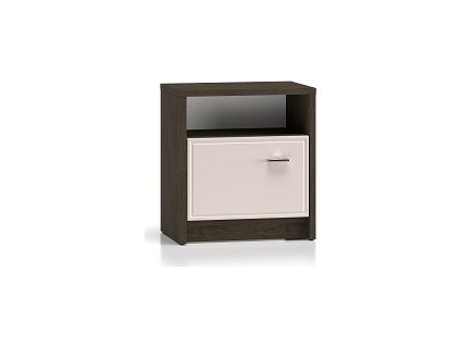 ADARE 08- noční stolek 1S,lamino DUB WINDMILL TMAVÝ/ KAŠMÍR LESK MDF (ML) (AVANTE 08=1BALÍK) (K150)NOVINKA