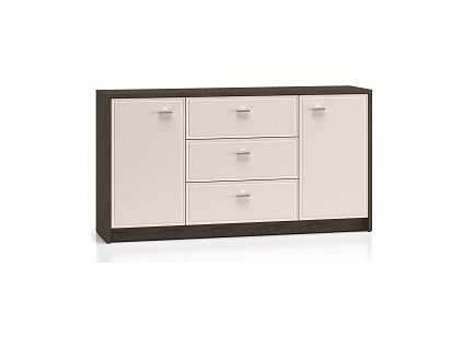 ADARE 04 -komoda 2D3S lamino DUB WINDMILL TMAVÝ/ KAŠMÍR LESK MDF (ML) (AVANTE 04=3BALÍKY) (K150)NOVINKA