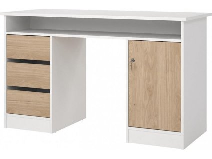 Psací stůl Felix 491 bílá/jackson hickory