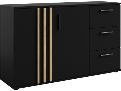 tolis komoda 2d 3z cierna typ 3 01