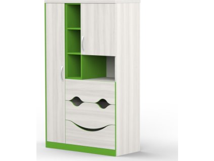 BRADOP Šatní skřín CASPER obličej  C124 (Barevné provedení CE - CREME)