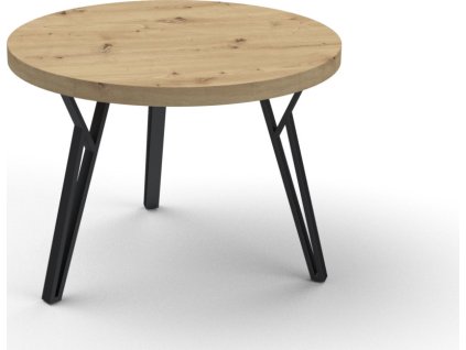 Konferenční stůl PATRIK 65 prumer (Barevné provedení DS - DUB SONOMA)