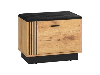 VANESSA TRENDY 02 - botník 1D,lamino dub craft zlatý/ černá (ML) (Vasco02=1BALÍK) (K150) NOVINKA