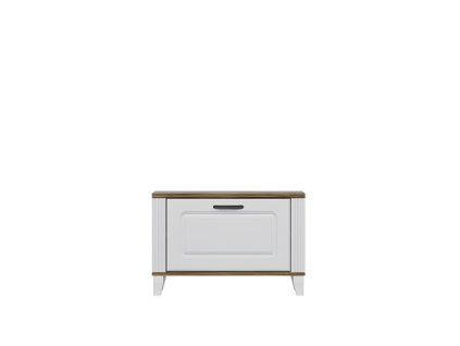 KENDY NEW - BOTNÍK BUT1D - 008, lamino bílá alpská/dub sterling/bílá mat MDF (KANDY 008 BUT1D - 2 BALÍKY) (UG) (K150) NOVINKA