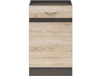 JUNONA D1D/50/82 P BBL wenge/dveře dub sonoma ( BEZ PRAC. DESKY )   / 3BAL/