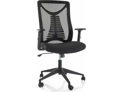 QUADRO 330R - kancelářská židle ČERNÁ / ČERNÁ, síťka/látka - (OBRQ330RC=1balík) (S) (K150)NOVINKA