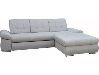 BRAZIL MINI - Levá roh.sedačka látka Matana 01 SVĚTLE ŠEDÁ (FE) kolekce - "E" (K250-Z) NOVÁ LÁTKA