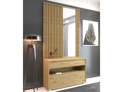 DANIELA - předsíň komplet, lamino DUB ARTISAN (DELHI 001+KOM2D 002= 4BAL) (UG) (K150) NOVINKA
