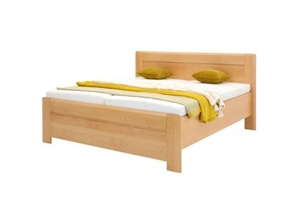 ELIZABET 2 BV (ELINOR 2 ) 180 - dřevěná postel s úp (newitg 180 bal.č.5) a rošty (č.14 BV26-2x bal.4/6) boční výklop- 6 bal. dřevo BUK  kolekce "FN" (K150-Z)