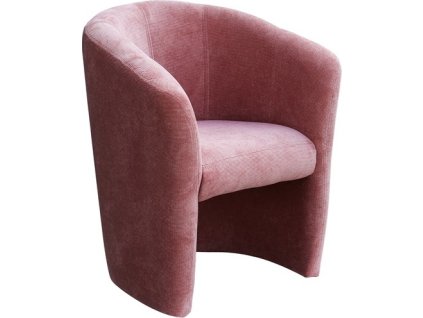 VEGAS křeslo - RUN AGAIN 61 - starorůžová (FE) - kolekce "E" (K250-Z) NOVÁ LÁTKA