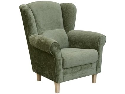 KLIPOS (CLIP) - křeslo látka zelená PH03/ nožky dub sonoma, kolekce "FN" (K250-Z) nová látka