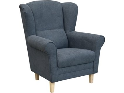 KLIPOS (CLIP) - křeslo látka tm.šedá AS18/ nožky dub sonoma, kolekce "FN" (K250)