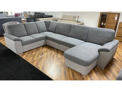 BORNEO (BARELLO) 2SBL-R-3F-OSBP- Levá -sedací souprava korpus Misterio 80 sv. šedá / sedák, opěrák Misterio 90 tm.šedá - kolekce (ST) - "STA" (K250) NOVÁ LÁTKA