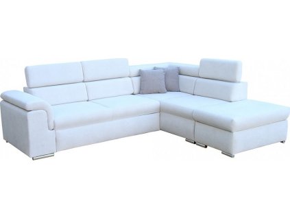 BORGO Levá - sedací souprava látka CELÁ světle šedá CURIO 02/ polštářky CURIO 83 šedá - kolekce "E" (FE) (3BALÍKY) (K250-Z) NOVÁ LÁTKA