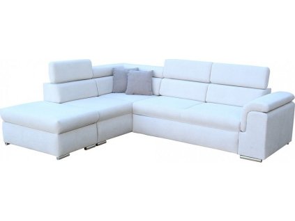 BORGO Pravá - sedací souprava látka CELÁ světle šedá CURIO 02/ polštářky CURIO 83 šedá - kolekce "E" (FE) (3BALÍKY) (K250-Z) NOVÁ LÁTKA