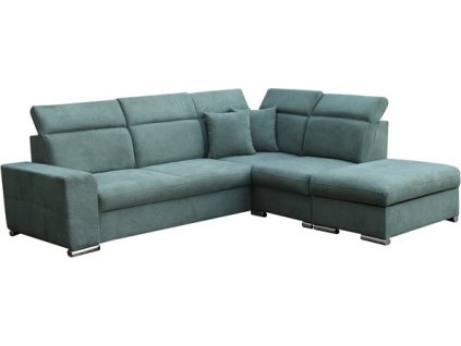 ROMEO Levá - sedací souprava, látka TMAVĚ ZELENÁ Brooklyn bottle /poštářky Brooklyn bootle (FE) kolekce - "E" (K250) NOVÁ BARVA