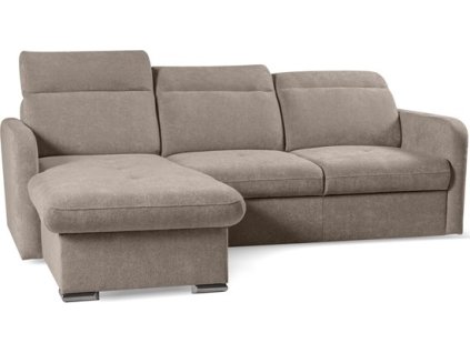 EMPIRIO- UNI - sedací souprava - látka světle hnědá STORM 09,bílé prošití -(EMILY) kolekce "MP" (K250-Z) NOVINKA