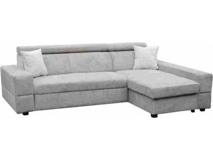 CAIRO NEW - Levá- rohová sedací souprava, látka HNĚDÁ  Aragon 20/polštářky Aragon 03 SMETANOVÁ -2balíky, kolekce "FE" (FE) (K250)NOVÁ LÁTKA