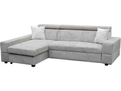 CAIRO NEW - Pravá- rohová sedací souprava, látka HNĚDÁ  Aragon 20/polštářky Aragon 03 SMETANOVÁ -2balíky, kolekce "FE" (FE) (K250)NOVÁ LÁTKA
