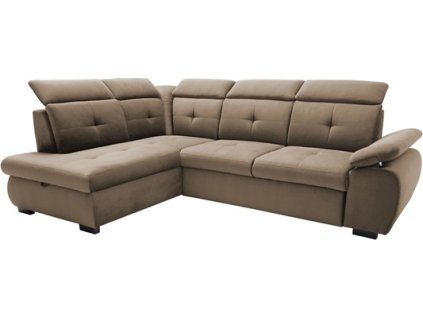 CALDO - Levá - sedací souprava (CLOUD III/WIND III/DWIN III) látka světle hnědá SORELLA 13 kolekce "GB"  (K250) NOVA LÁTKA