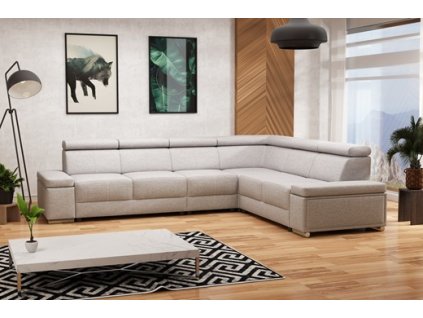 EMANUELA - UNI- 3-ROH-2 sedací souprava ,látka ŠEDÁ- ARAGON 80 (Ester naroznik bez funkcji=4balíky)(MR) - kolekce "MR" - (K250) NOVÁ LÁTKA