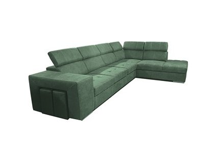 MAGNOLIE MAXI Pravá - sedací souprava látka SIERRA 752 - olivová (MAGNUM=B2F1PA1W=4BALÍKY) - (D) (K250) NOVINKA