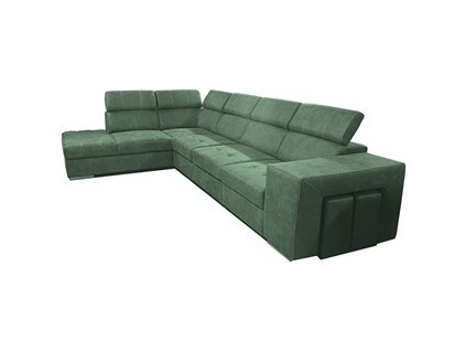 MAGNOLIE MAXI Levá - sedací souprava látka SIERRA 752 - olivová (MAGNUM=W1A2F1PB=4BALÍKY) - (D) (K250) NOVINKA