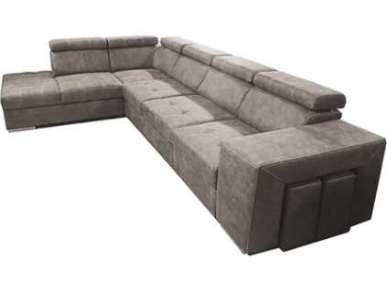 MAGNOLIE MAXI Levá - sedací souprava látka SIERRA 747 - šedohnědá (MAGNUM=W1A2F1PB=4BALÍKY) - (D) (K250) NOVINKA