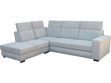 IRIS MINI - PRAVÁ  sedací souprava, látka SVĚTLE ŠEDÁ - ARAGON 80 (IRYS MINI=OTT+R+2F=3balíky) (FE) (K250) NOVINKA