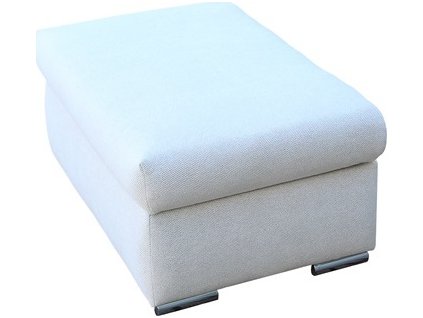 BORGO - samostatný TABURET , látka celý CURIO 02 světle šedá - kolekce "E" (FE) (K250-Z) NOVÁ LÁTKA