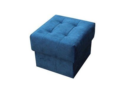 ALASKA NEW taburet 46x36x46 - látka NOEL 16 - Modrá (K250) NOVINKA