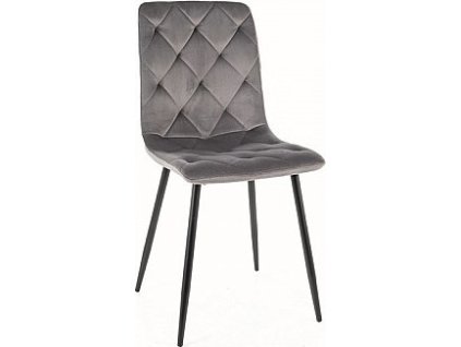 Jídelní židle JEANY VELVET (Varianta bluvel 14 šedá)