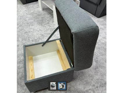 ALFA - taburet Primo 89 tmavě  šedá (FE) kolekce - "E" (K250-Z)