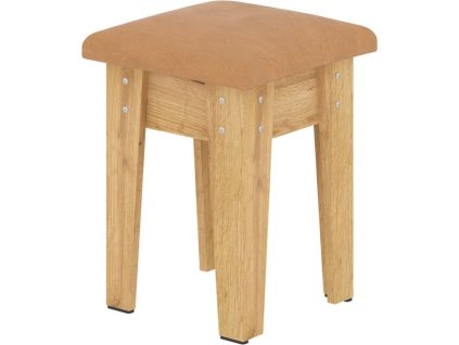 Taburet T-4 (Barva antracit, Materiál koženka - bílá)