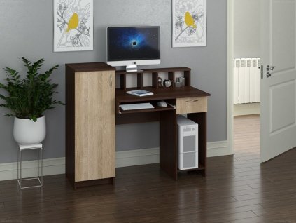 PC stůl PARALEL (Barva antracit)