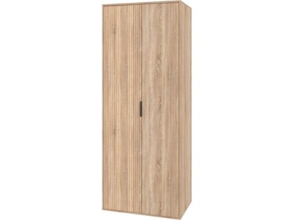 Šatní skříň do předsíně ALIYA MDF (Barva antracit + bílá)