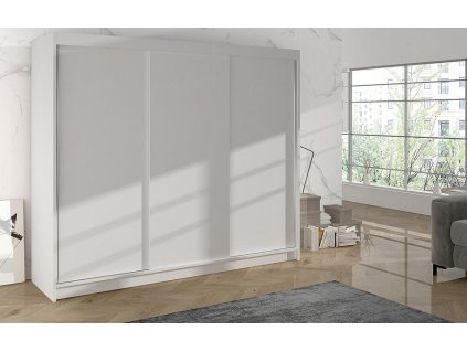 Skříň Debora II 200 - bílá