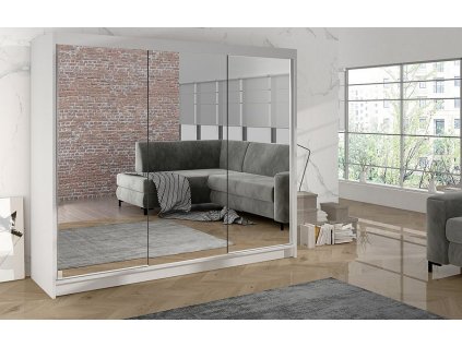 Skříň Debora III 200 - bílá