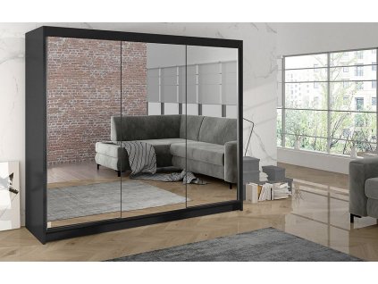 Skříň Debora III 200 - černá