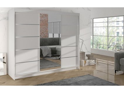 Skříň Debora VI 200 - bílá